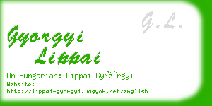 gyorgyi lippai business card